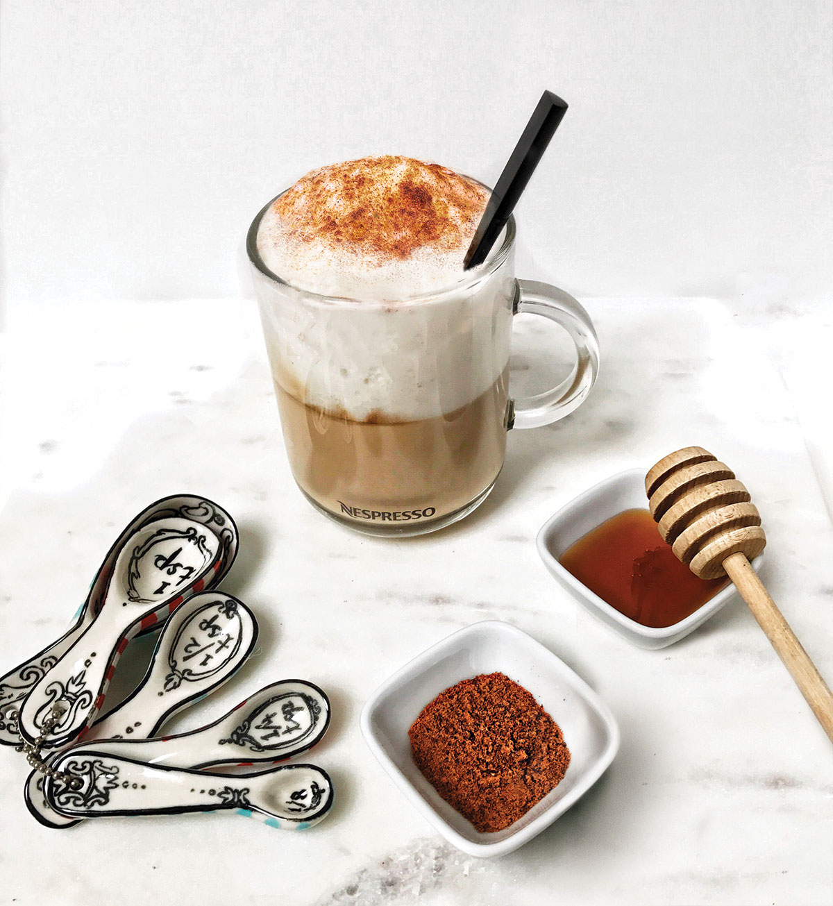 Nespresso – Nutmeg Vanilla Honey Latte Recipe